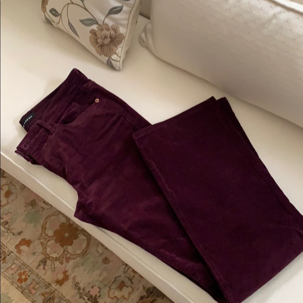 Burgundy corduroy pants